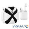 Чохол для навушників X-HuWei i-Smile для Apple AirPods IPH1443 Black+White (702333)