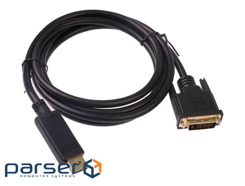 Кабель Kingda DisplayPort M-DVI-D 25 M, 1.8 м, чорний (S0714)