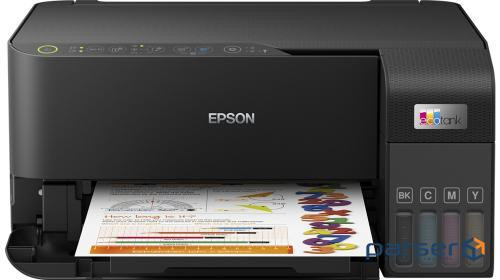 БФП струменеве кольорове A4 Epson L3550, Black, WiFi, 4800х1200 dpi, до 15/8 стор/хв , USB, (C11CK59403)