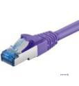 Патч-корд екранований RJ45 SFTP6a 1.0m,patch AWG27 D=6.0mm LSOH Gold Cu,фіолетовий (75.09.3687-10) (75.09.3687-10)