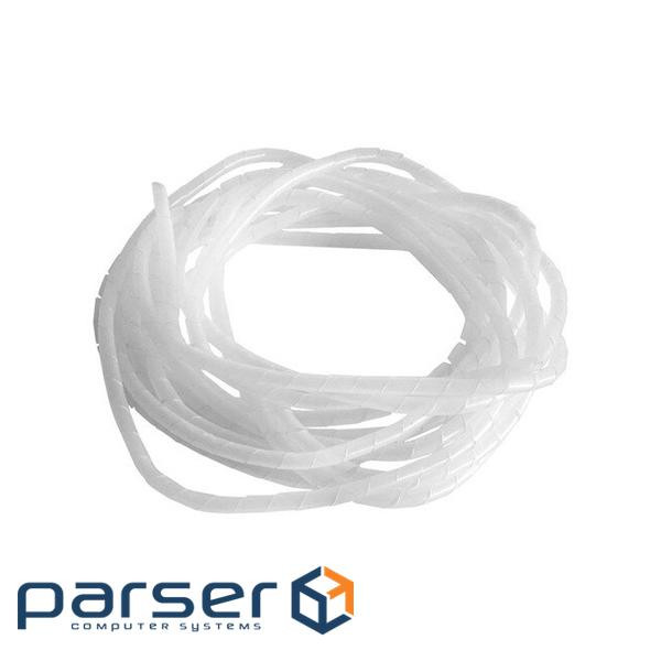 Спіральний кабельний організатор, діаметр 6mm, довжина 15m, White (YT-6-15W) 15m, White (YT-6-15W)
