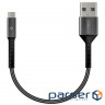Дата кабель USB 2.0 AM to Micro 5P 0.2m Intaleo (1283126495632)