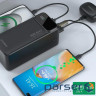 УМБ Choetech 50000mAh, 22,5W PD QC3.0, USB-C In/out, 2xUSB-A Li-pol чорна (B732-ACBK)