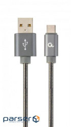 Date cable USB 2.0 AM to Type-C 1.0m Cablexpert (CC-USB2S-AMCM-1M-BG)