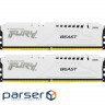 Модуль пам'яті KINGSTON FURY Beast White DDR5 5200MHz 32GB Kit 2x16GB (KF552C40BWK2-32)