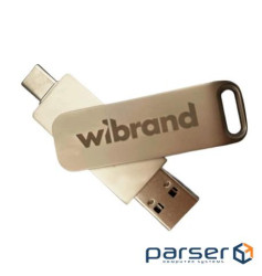 Зовнішній накопичувач SSD, 512Gb, Wibrand Wolf, Silver, Type-C / USB 3.2 (Gen 2), (WIEXSSD/WO512GB)