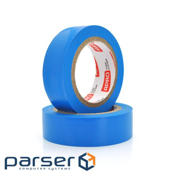 Ізолента APRO 0,14 мм * 17 мм * 25 м (синя), діапазон робочих температур: від (0,14мм*17мм*25м) )