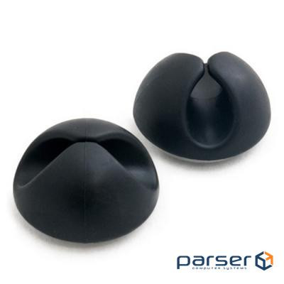 Cable holder Extradigital Cable Clips, black * 6 (KBC1663)