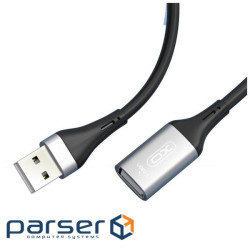 Дата кабель USB 2.0 AM/AM 3.0m black XO (NB-219-USB-3m)