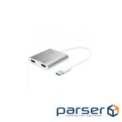 Багатопортовий мультиадаптер J5create JUA365-N USB-A на 2xHDMI