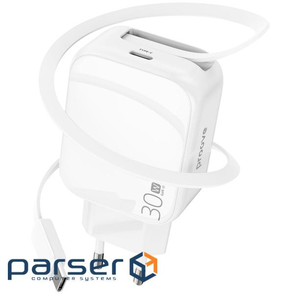 СЗУ Proove Fixtape GaN Type-C 30W white (WCFP30010202)