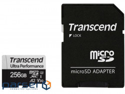 Карта памяти Transcend 256GB microSDXC class 10 UHS-I U3 A2 340S (TS256GUSD340S)