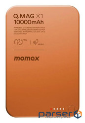 Портативний зарядний пристрій WRL 10000MAH Q.MAG X1 ORANGE IP117AM MOMAX