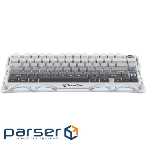 Клавіатура GravaStar Mercury K1 TKL Wireless/Bluetooth/USB UA White (GSK1_GWHT) (GSK1 GWHT)