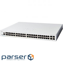 Комутатор Cisco Catalyst 1200 48xGE, PoE, 4x1G SFP (C1200-48P-4G)