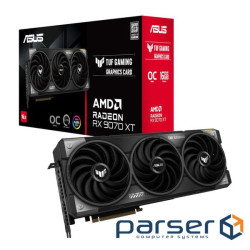Відеокарта ASUS TUF Gaming Radeon RX 9070 XT OC Edition 16GB GDDR6 (TUF-RX9070XT-O16G-GAMING)