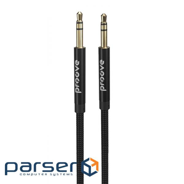 Кабель AUX Proove Weft (1m) black (ACWF00005801)