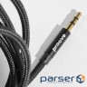 Кабель AUX Proove Weft (1m) black (ACWF00005801)