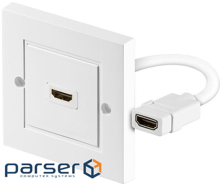 HDMI F / F Monitor Socket, 1x1 Internal, Shielded, Premium, White (75.05.1722-50)