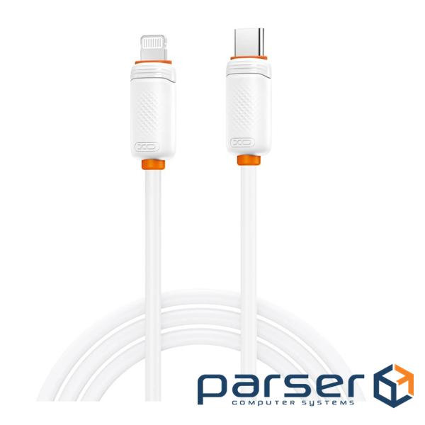 Дата кабель USB-C to Lightning 1.0m 27W white XO (XO-CB-300CL-WH)