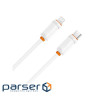 Дата кабель USB-C to Lightning 1.0m 27W white XO (XO-CB-300CL-WH)