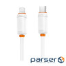 Дата кабель USB-C to Lightning 1.0m 27W white XO (XO-CB-300CL-WH)