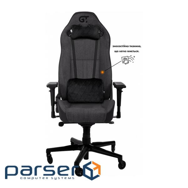 Крісло ігрове GT Racer X-8009 Dark Gray/Black (X-8009 Fabric Dark Gray/Black)
