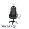 Крісло ігрове GT Racer X-8009 Dark Gray/Black (X-8009 Fabric Dark Gray/Black)