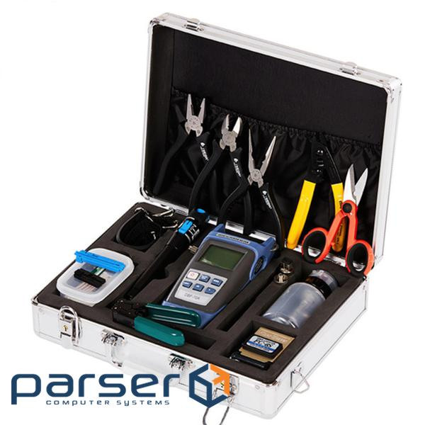 Набір інструментів і тестерів для роботи з оптичним кабелем FC-6S 15 в 1 Metall Case 1 Metall Case