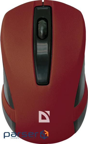 Миша Defender #1 MM-605, беспроводная, 3 кн. 1200 dpi, красная (MM-605 Red)
