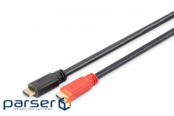 Кабель ASSMANN HDMI High speed із підсилювачем (AM/AM) 15m, black (AK-330105-150-S)