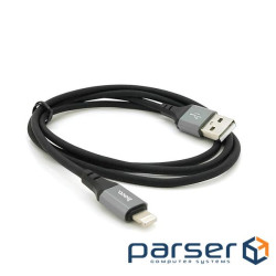 Кабель Hoco X86, Lightning-USB, 2.4A, довжина 1м , Black, BOX (Hoco X86 / LB)