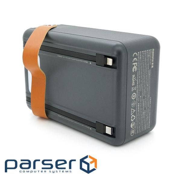Power Bank Remax RPP-566 80000mAh, 3USB+Type-C+Lighting, 20W, Black, 1.74kg