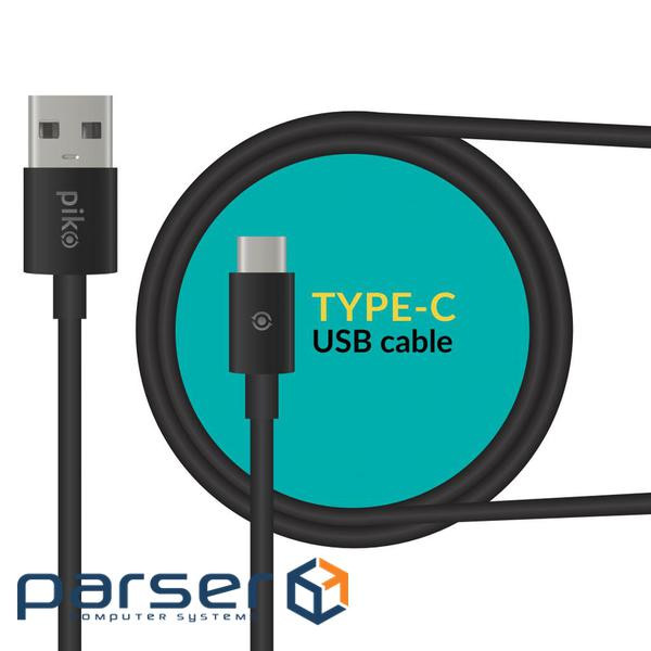 Дата кабель USB 2.0 AM to Type-C 2.0m CB-UT12 black Piko (1283126493850)