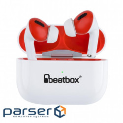 Навушники BeatBox PODS PRO 1 Wireless Charging White-Red (bbppro1wcwr)