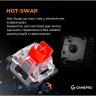 Клавіатура GamePro MK160B Hot-Swap Red Swich RGB USB UA Black