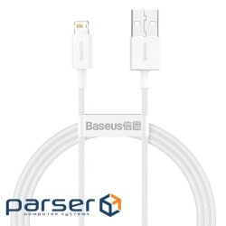 Кабель Baseus Superior Series USB to iP 2.4A 1m White (CALYS-A02)