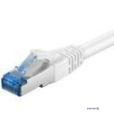 Патч-корд екранований RJ45 SFTP6a 1.0m,patch AWG27 D=6.0mm LSOH Gold Cu,білий (75.09.3688-10) (75.09.3688-10)