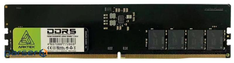 Модуль пам"яті Arktek DRAM DDR5 16GB 5200MHz, CL-36, 1.35V (AKD5S16P5200)
