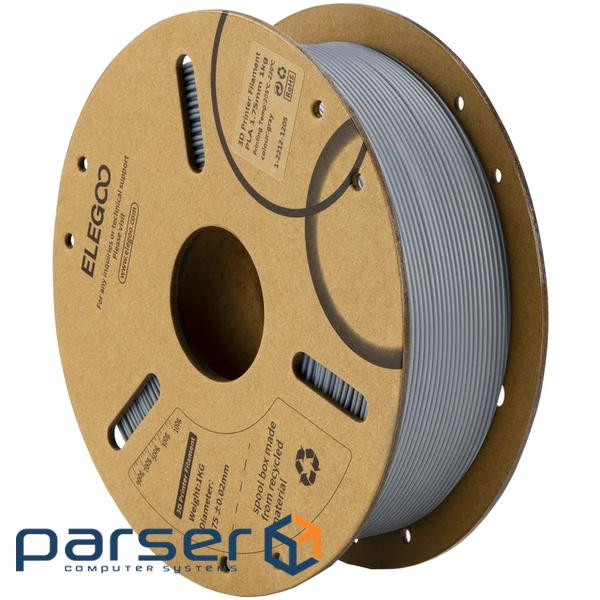 Пластик (Filament) ELEGOO PLA 1кг, 1.75мм, сірий (50.203.0040)