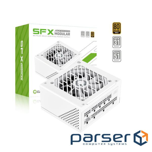 Блок живлення SFX 750W, 80plusGold,fan 120mm, ful ly modular 3.42 standardOPP, OVP, (GS-750G White)