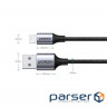 Дата кабель USB 2.0 AM to Lightning 2.0m US199 2.4A Black Ugreen (60158)