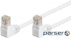 Патч-корд неекранований RJ45 UTP5e 0.25m,patch D=4.9mm AWG26 2x90ё Gold,білий (75.09.6068-1) (75.09.6068-1)