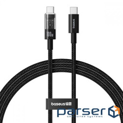 Кабель Baseus Gem Fast-Charging Data Cable Type-C to Type-C 100W 1m black (P10373000111-00)