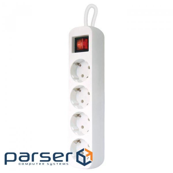 Мережевий подовжувач Defender S418 1.8 m 4 роз switch white (99237)