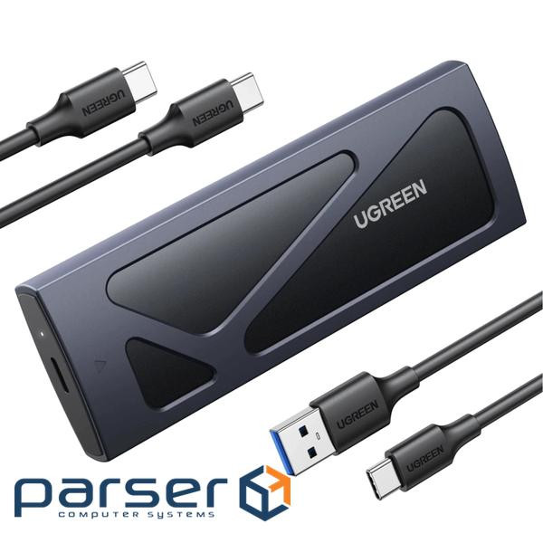 Кишеня зовнішня Ugreen CM578 M.2NVME Hard Drive Enclosure 10Gbps Black (15512)