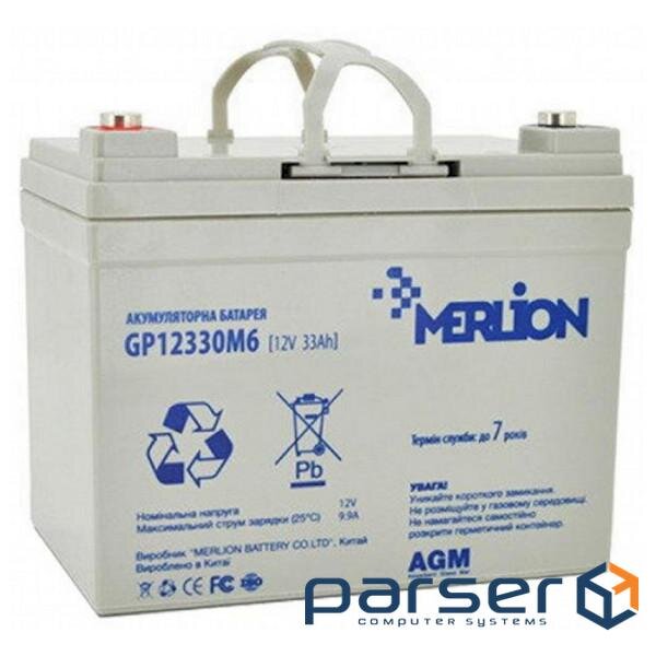Акумуляторна батарея MERLION GP12330M6 (12В, 33Ач)