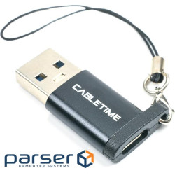 Перехідник USB 3.0 Type-A (M) - USB Type-C (F) (CA913701)