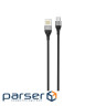 Дата кабель USB 2.0 AM to USB-C 1.0m 2.1A double-side grey XO (NB188-TC-1-GR)