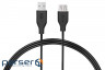 Дата кабель USB 2.0 AM/AF 3.0m black 2E (2E-W-3168M3)